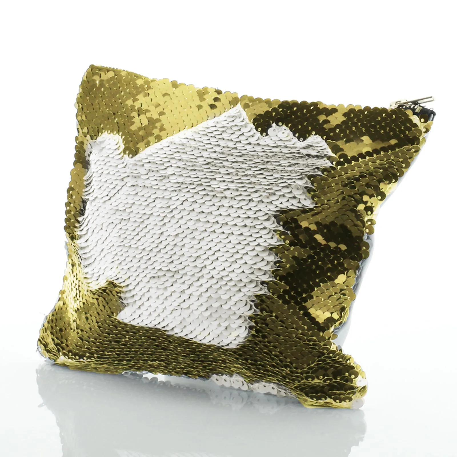 Personalised Sequin Zip Bag with Welcoming Text and Relaxing Mum and Baby Pandas