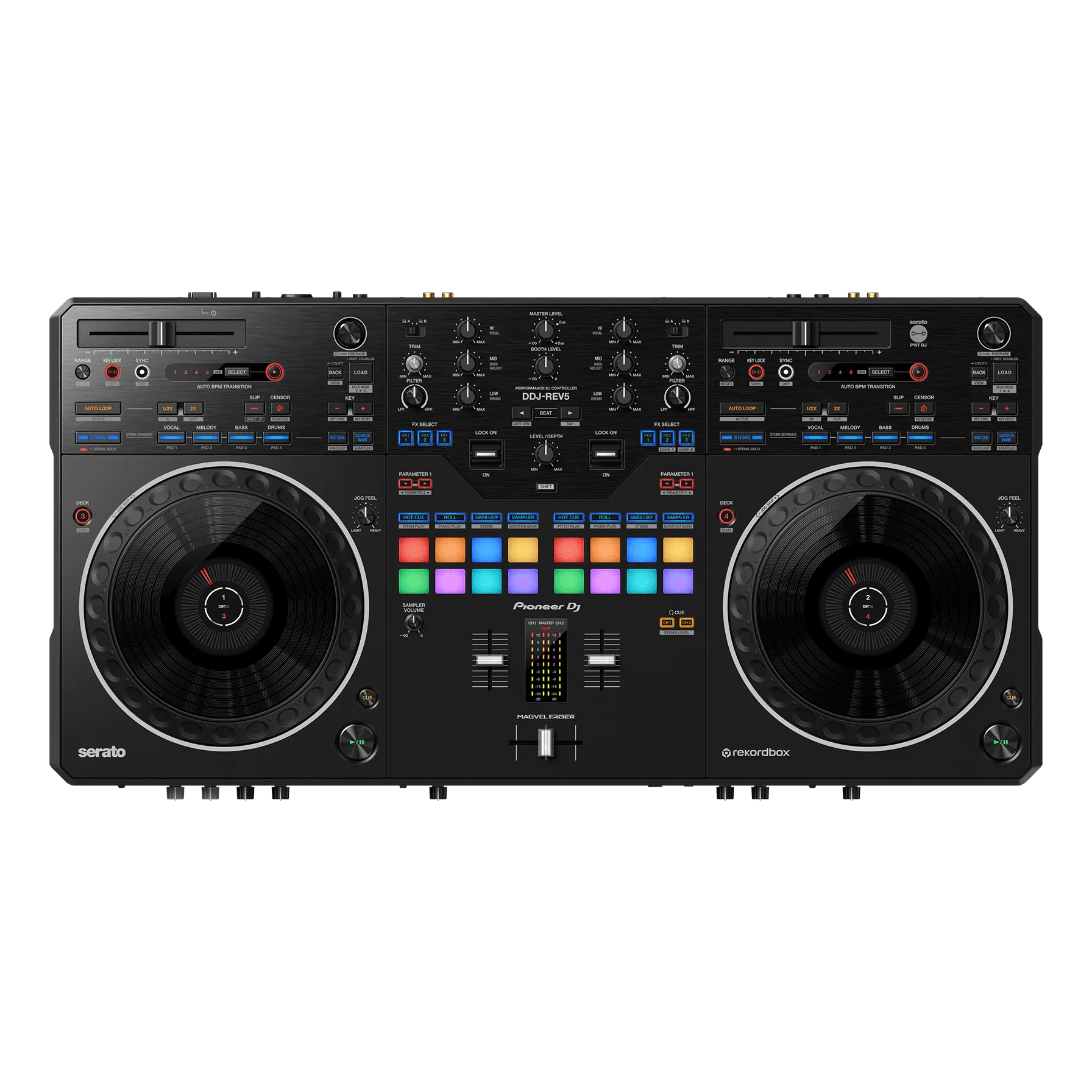 Pioneer DJ DDJ-REV5 Scratch-Style 2-Channel Performance DJ Controller