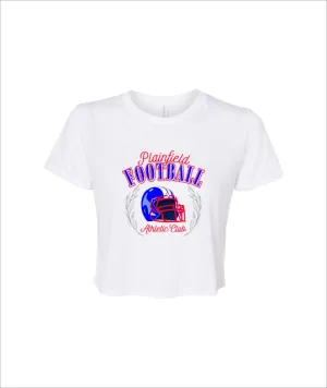 PLAINFIELD ATHLETIC CLUB WHITE CROP TOP
