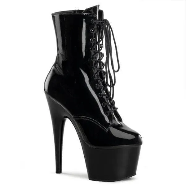 Pleaser | Lak Ankle Boot | zwart
