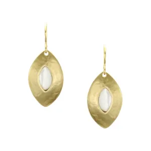 Pointed Oval Wire Earring