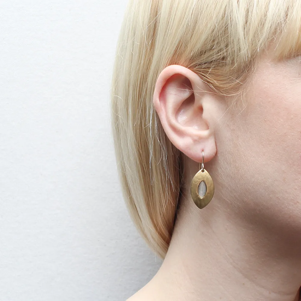 Pointed Oval Wire Earring