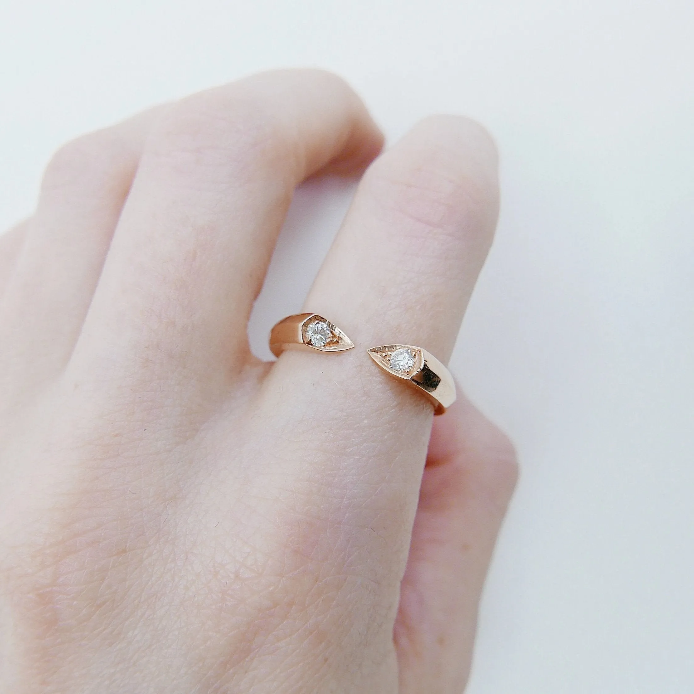 Pointed Peak Cuff Ring