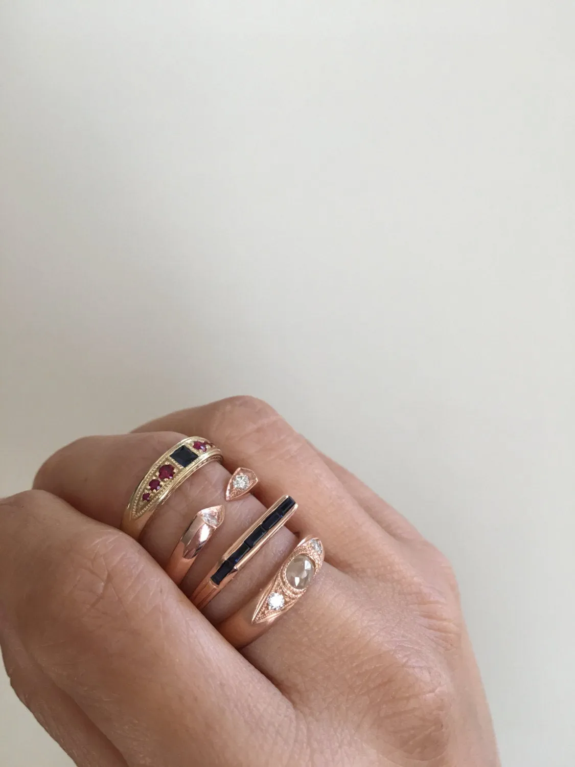 Pointed Peak Cuff Ring
