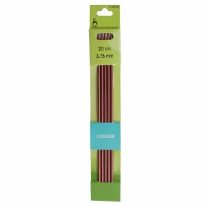 Pony Double-Point Coloured Knitting Needles-Set Of Five 3.75mm