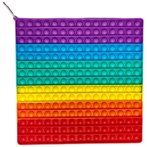 Pop It Huge Rainbow Square Fidget Toy