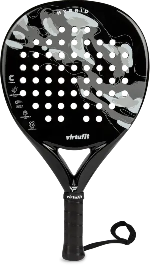 Racheta de Padel VirtuFit Hybrid Padel Racket- Negru- Gri
