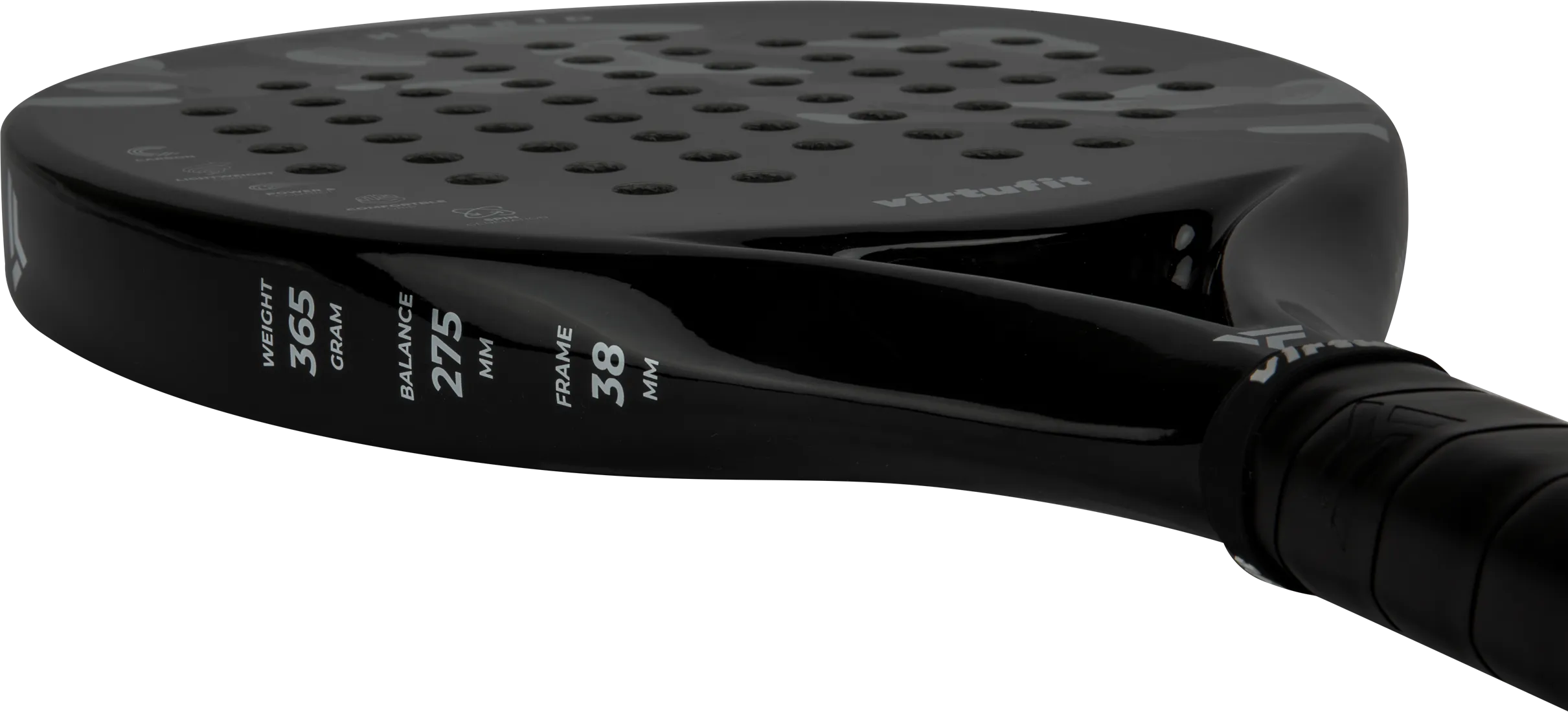Racheta de Padel VirtuFit Hybrid Padel Racket- Negru- Gri
