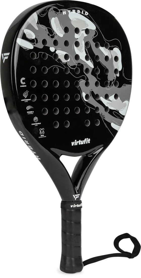 Racheta de Padel VirtuFit Hybrid Padel Racket- Negru- Gri