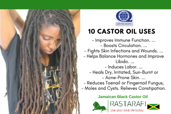 Rastarafi® Pure Jamaican Black Castor Oil Extra Dark 8 Oz. | Hair, Skin & Nail Rejuvenation