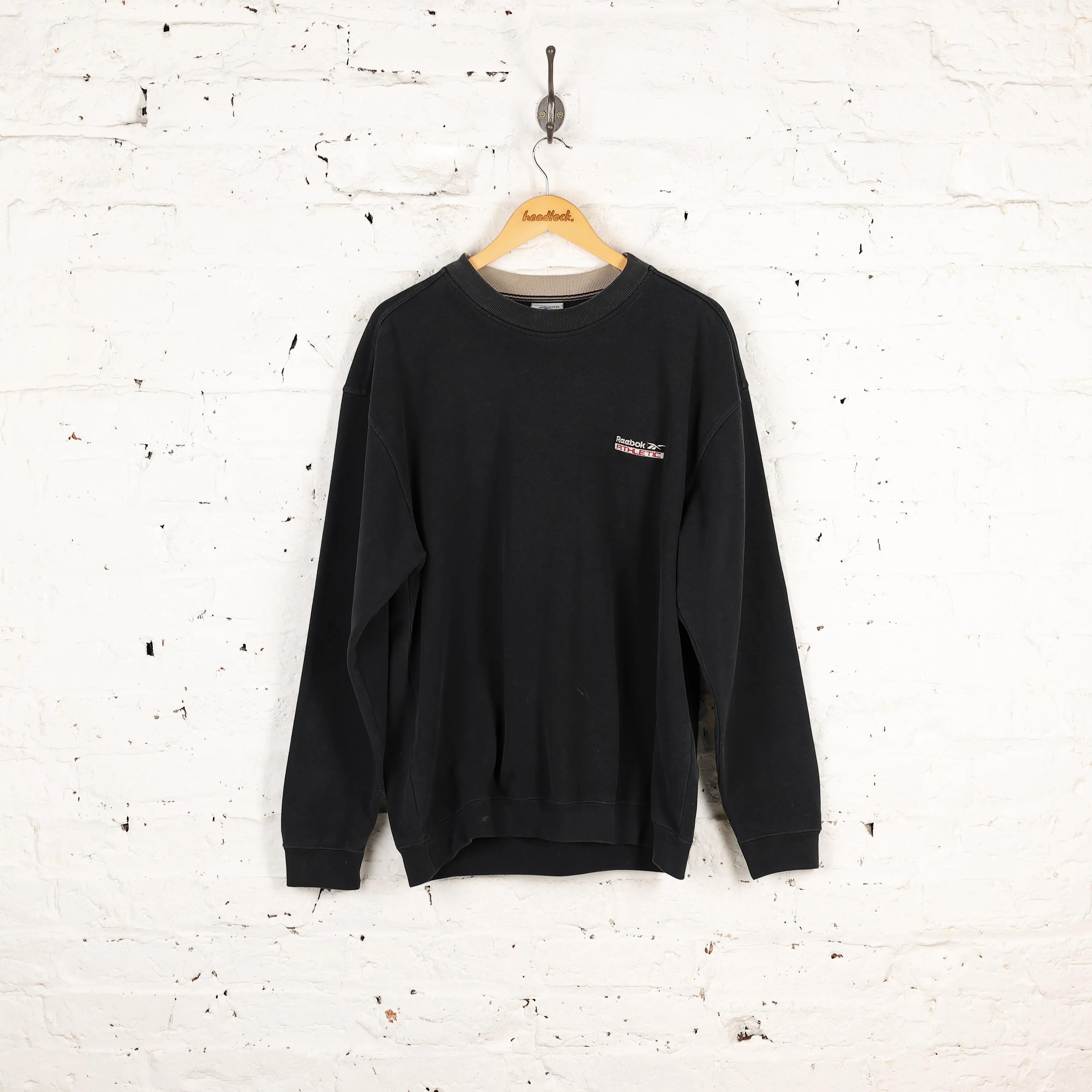 Reebok Athletic Sweatshirt - Black - L