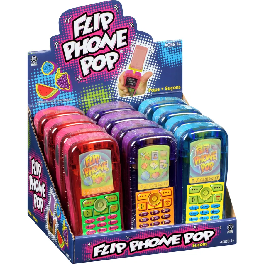 Regal - Pops Flip Phone Pop Ages 4  - Case - 12 x 30 g - Canadian Distribution