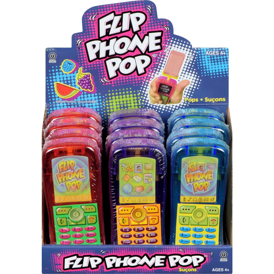 Regal - Pops Flip Phone Pop Ages 4  - Case - 12 x 30 g - Canadian Distribution