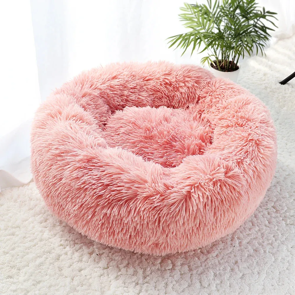 Round  Plush Winter Bed