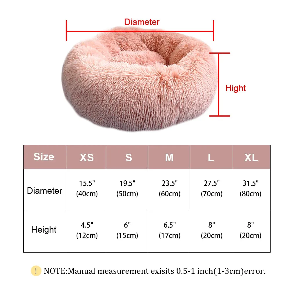 Round  Plush Winter Bed