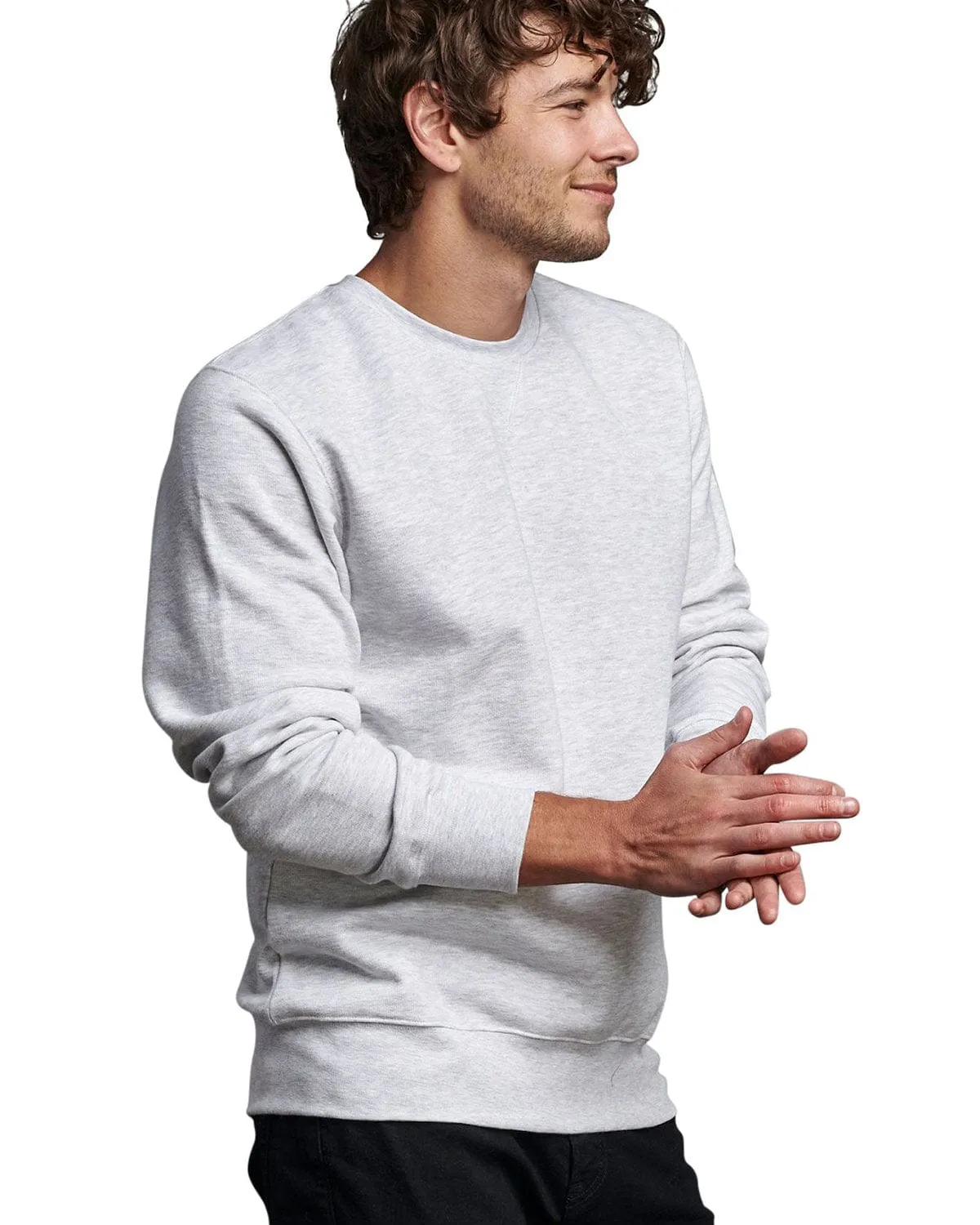Russell Athletic Unisex Cotton Classic Crewneck Sweatshirt | Athletic Heather