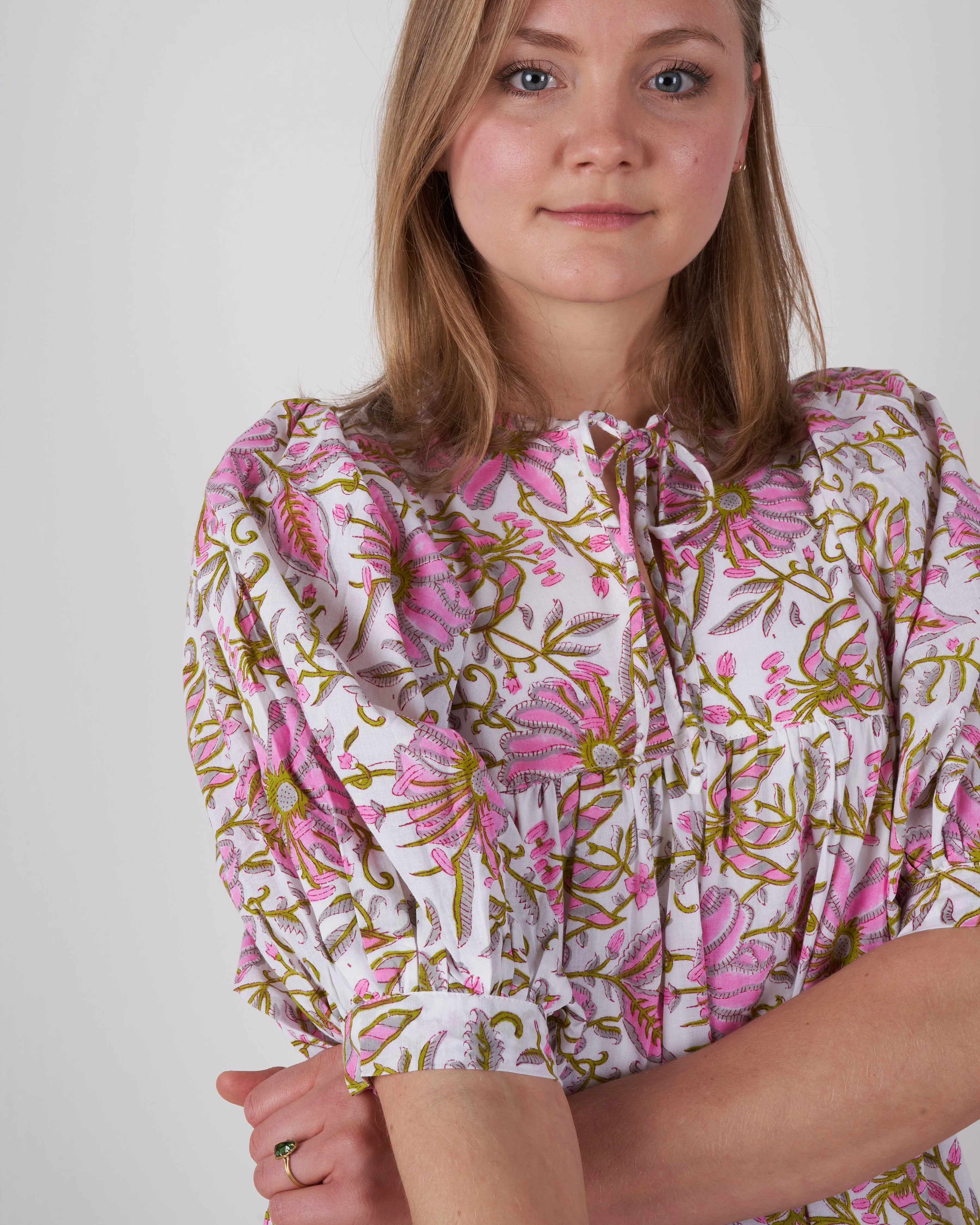 saffron dress - pink lily