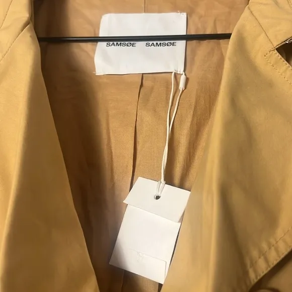 Samsøe Samsøe Lucille Trenchcoat in Curry Size XL
