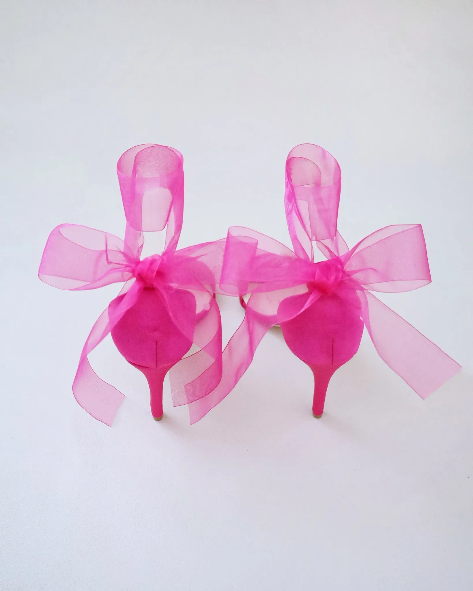 Satin High Heel Evening Sandals with Wrapped Ankle Tie