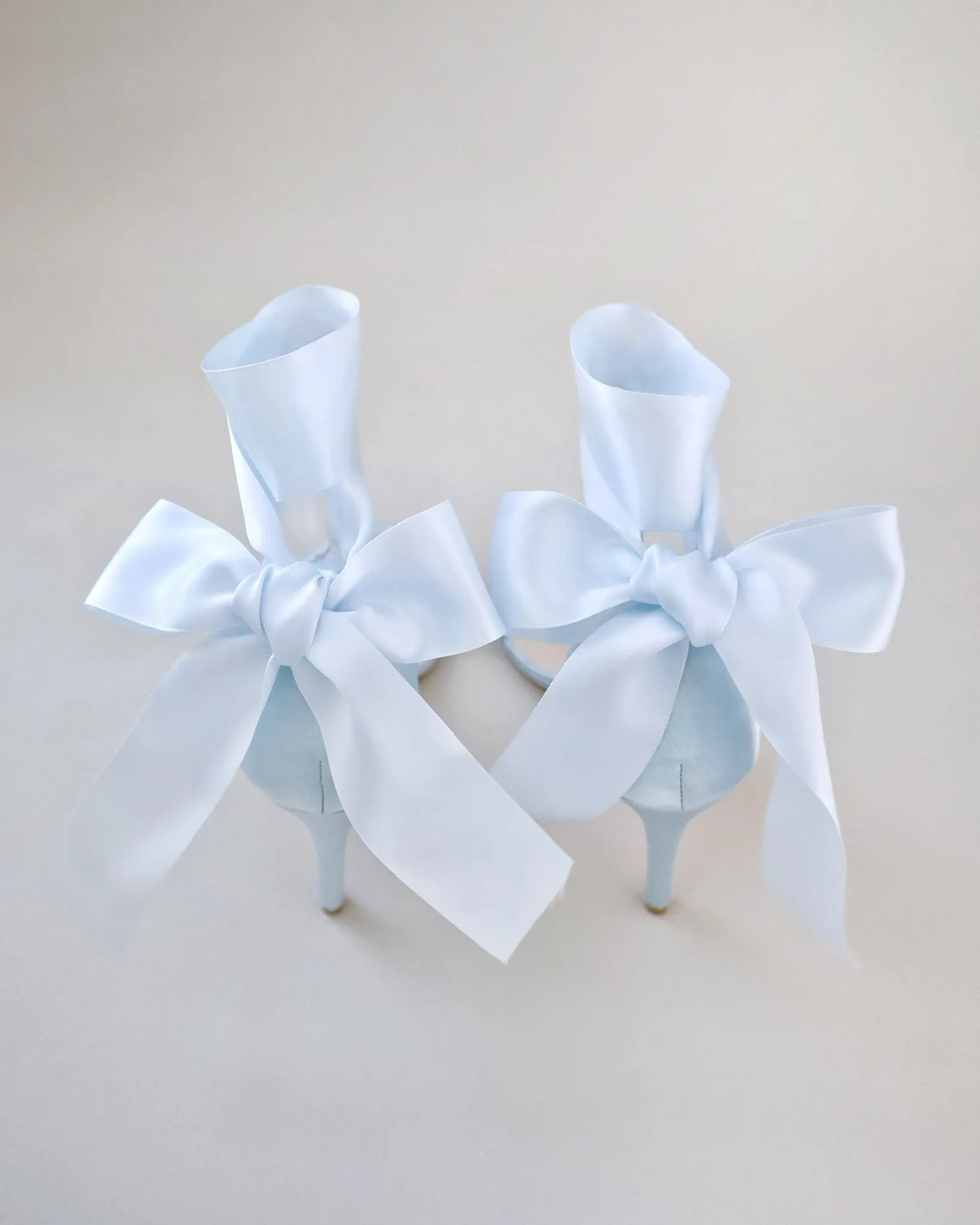 Satin High Heel Wedding Sandals with Wrapped Ankle Tie