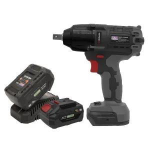 Sealey Premier Brushless Impact Wrench Kit 1/2"Sq Drive 20V 4Ah SV20 Series - 2 Batteries