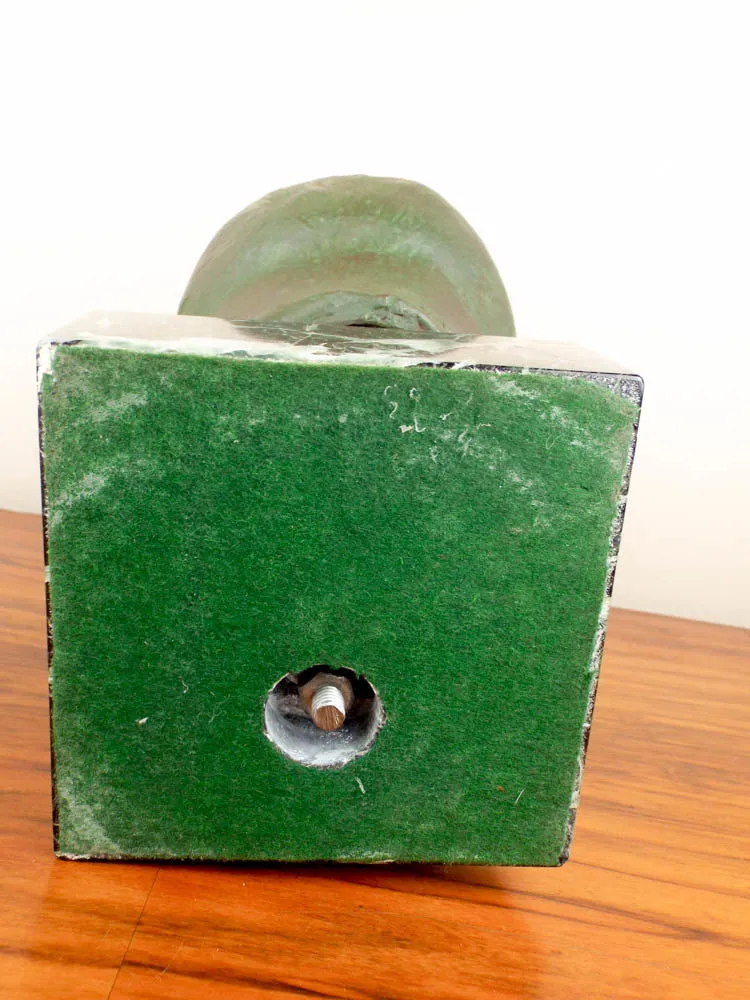 Signed Bronze Male Bust Sculpture by Nadia Scarpitta