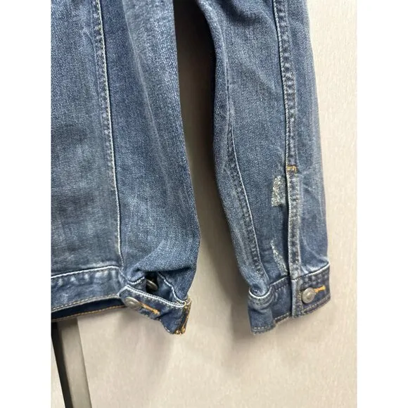 Silver Jeans Co. Selena Trucker Blue Denim Jean Jacket Small