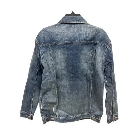 Silver Jeans Co. Selena Trucker Blue Denim Jean Jacket Small