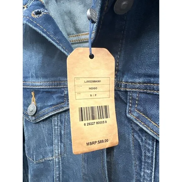 Silver Jeans Co. Selena Trucker Blue Denim Jean Jacket Small