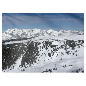 Skiing Austrian Alps - Wall Tapestry