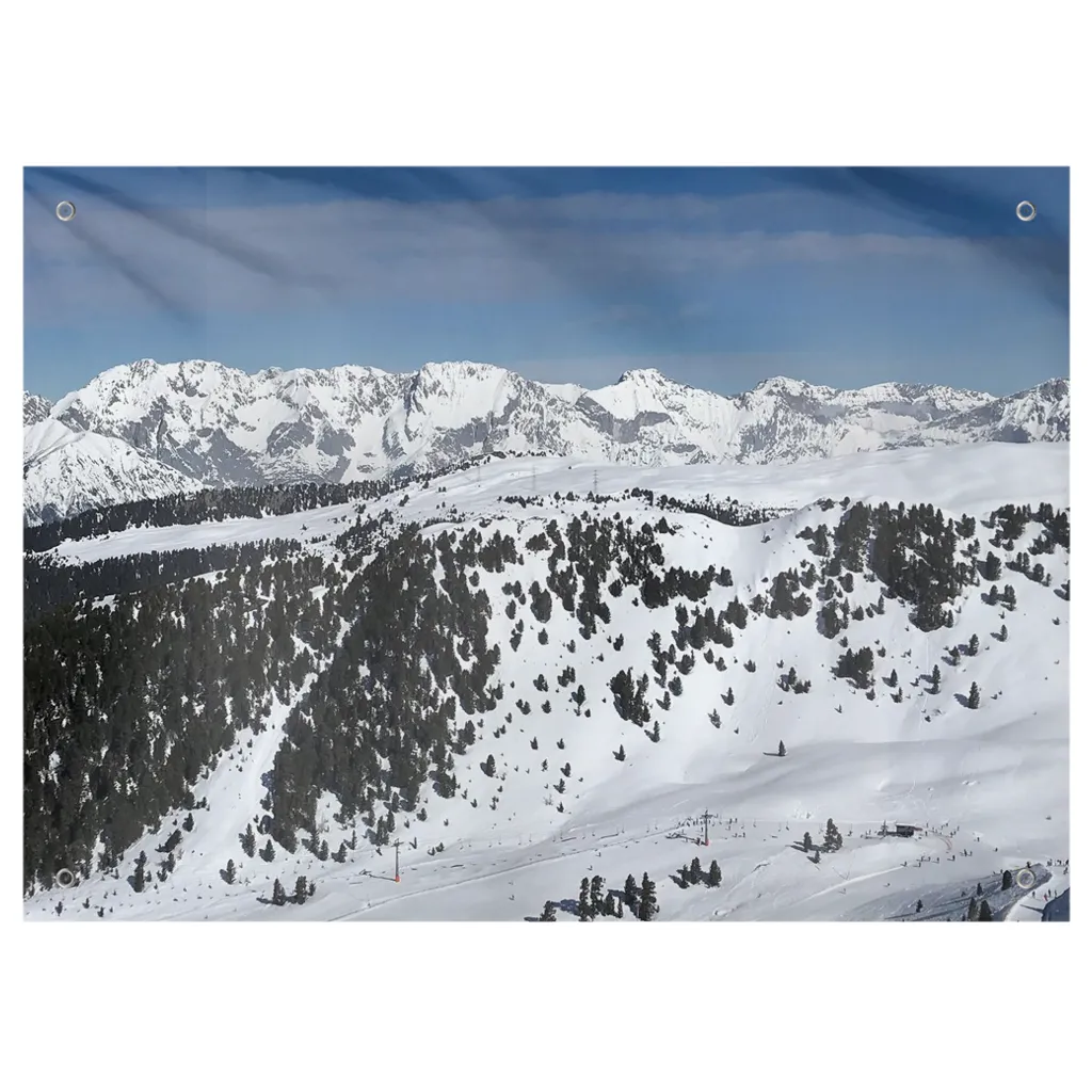 Skiing Austrian Alps - Wall Tapestry