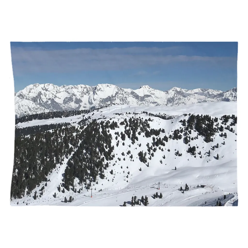 Skiing Austrian Alps - Wall Tapestry