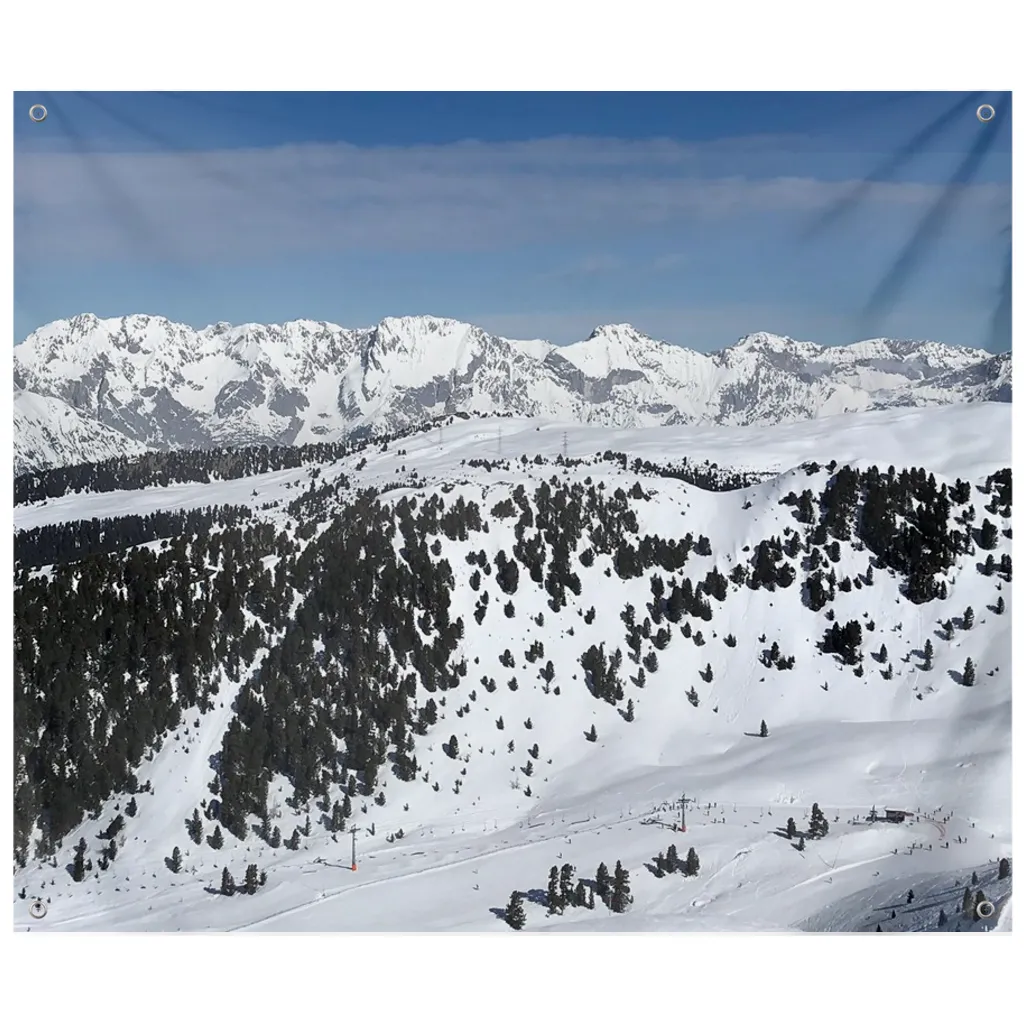 Skiing Austrian Alps - Wall Tapestry