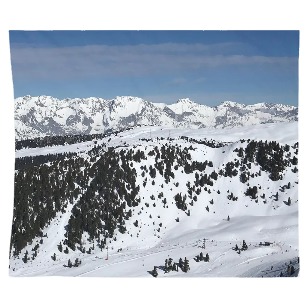 Skiing Austrian Alps - Wall Tapestry