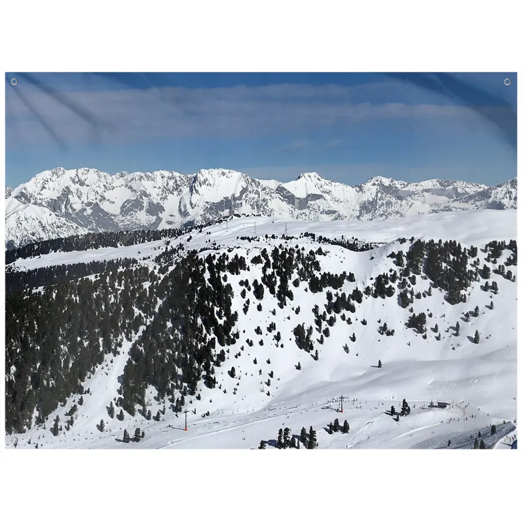 Skiing Austrian Alps - Wall Tapestry