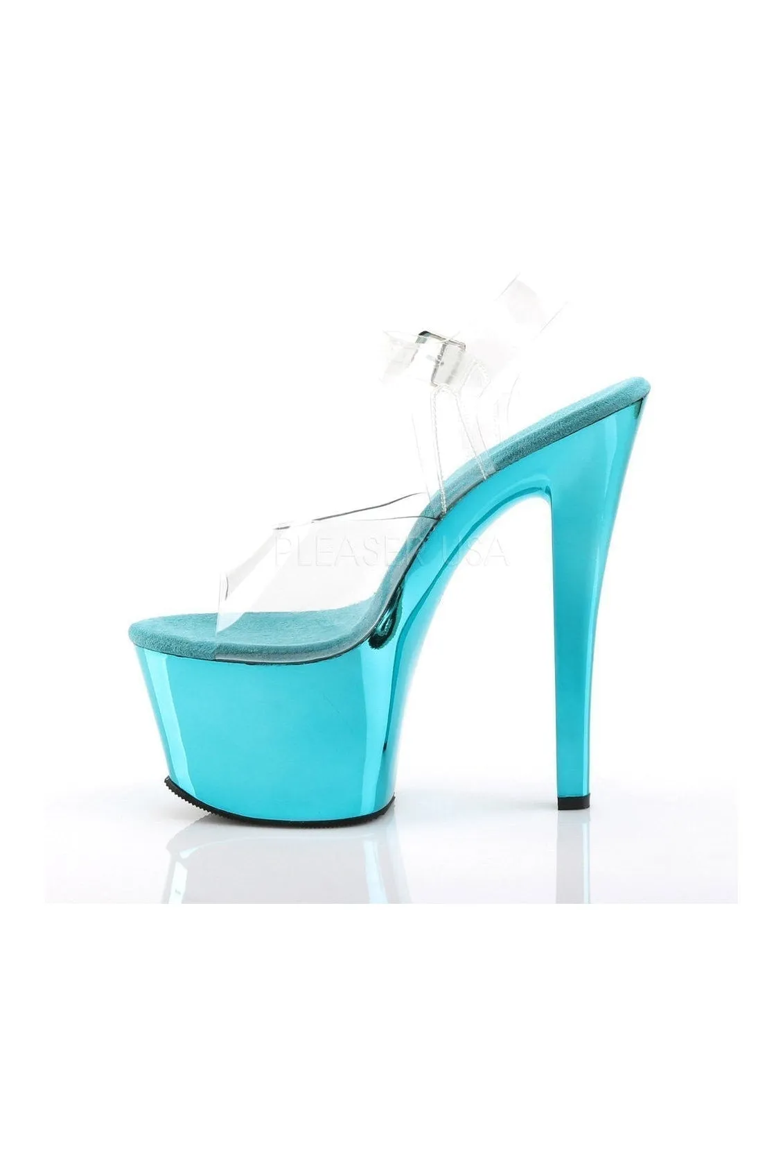 SKY-308 Platform Sandal  | Clear Vinyl