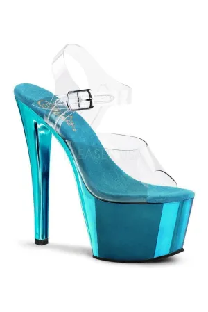 SKY-308 Platform Sandal  | Clear Vinyl