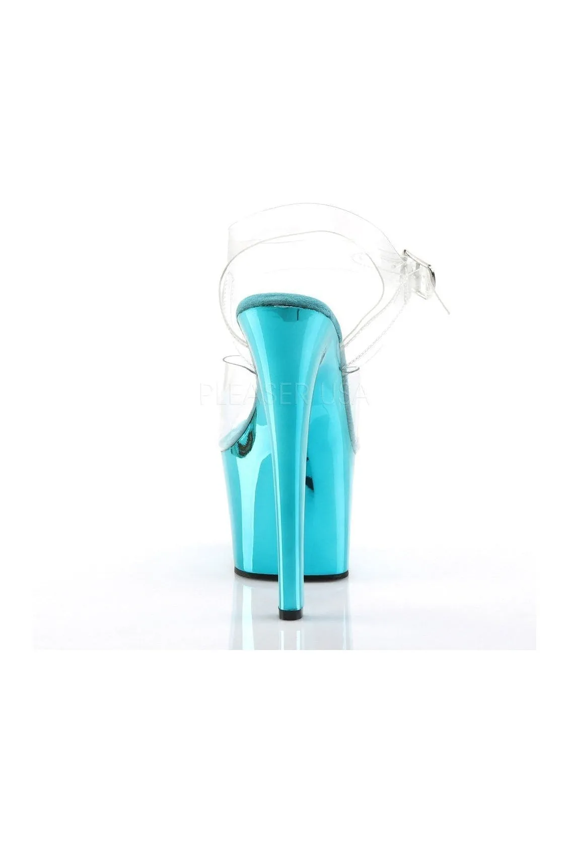 SKY-308 Platform Sandal  | Clear Vinyl