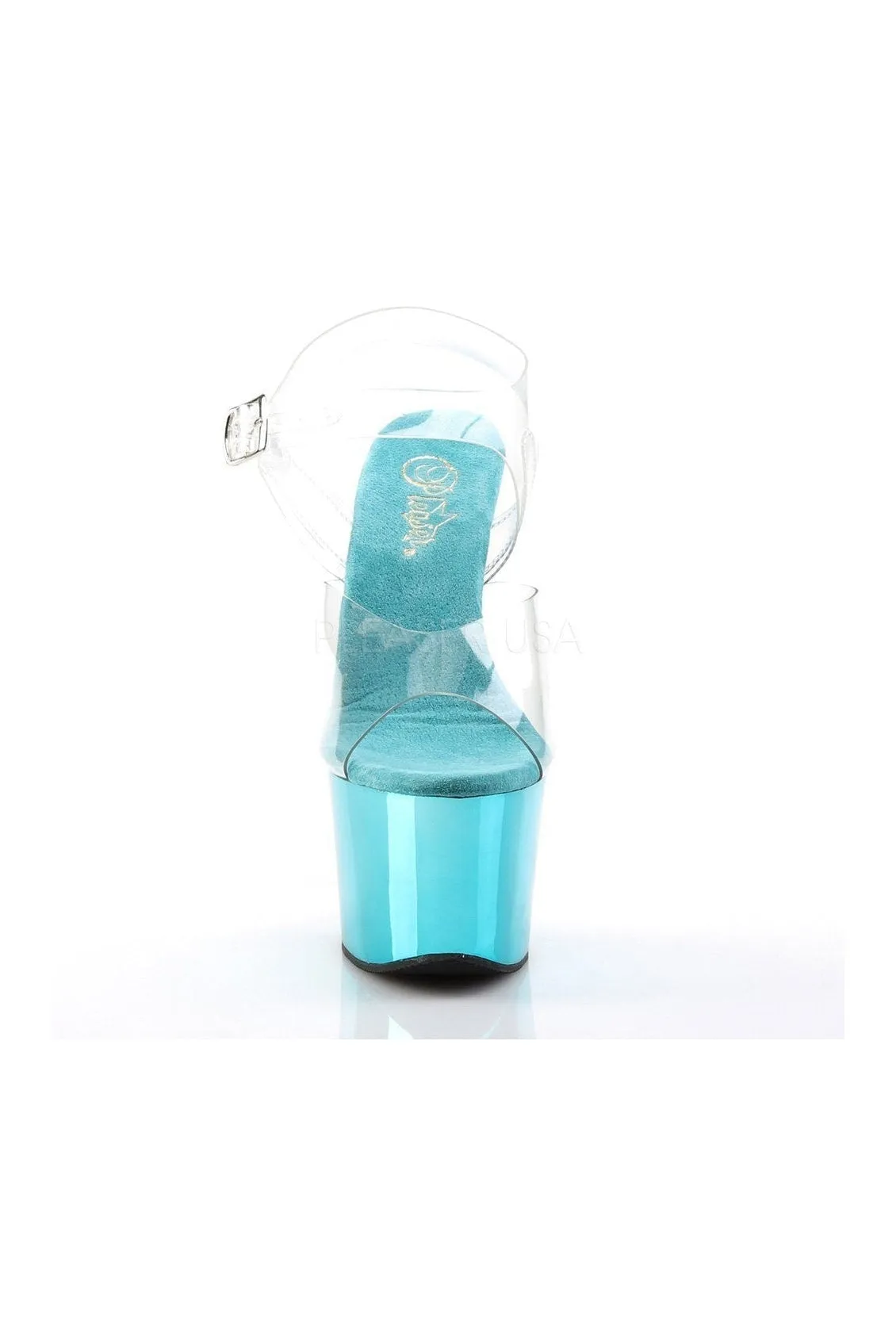 SKY-308 Platform Sandal  | Clear Vinyl