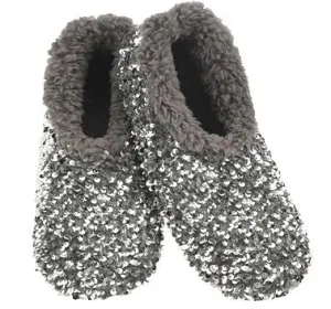 Snoozies - Silver Glam - Adult 5/6