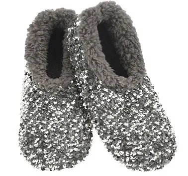 Snoozies - Silver Glam - Adult 5/6