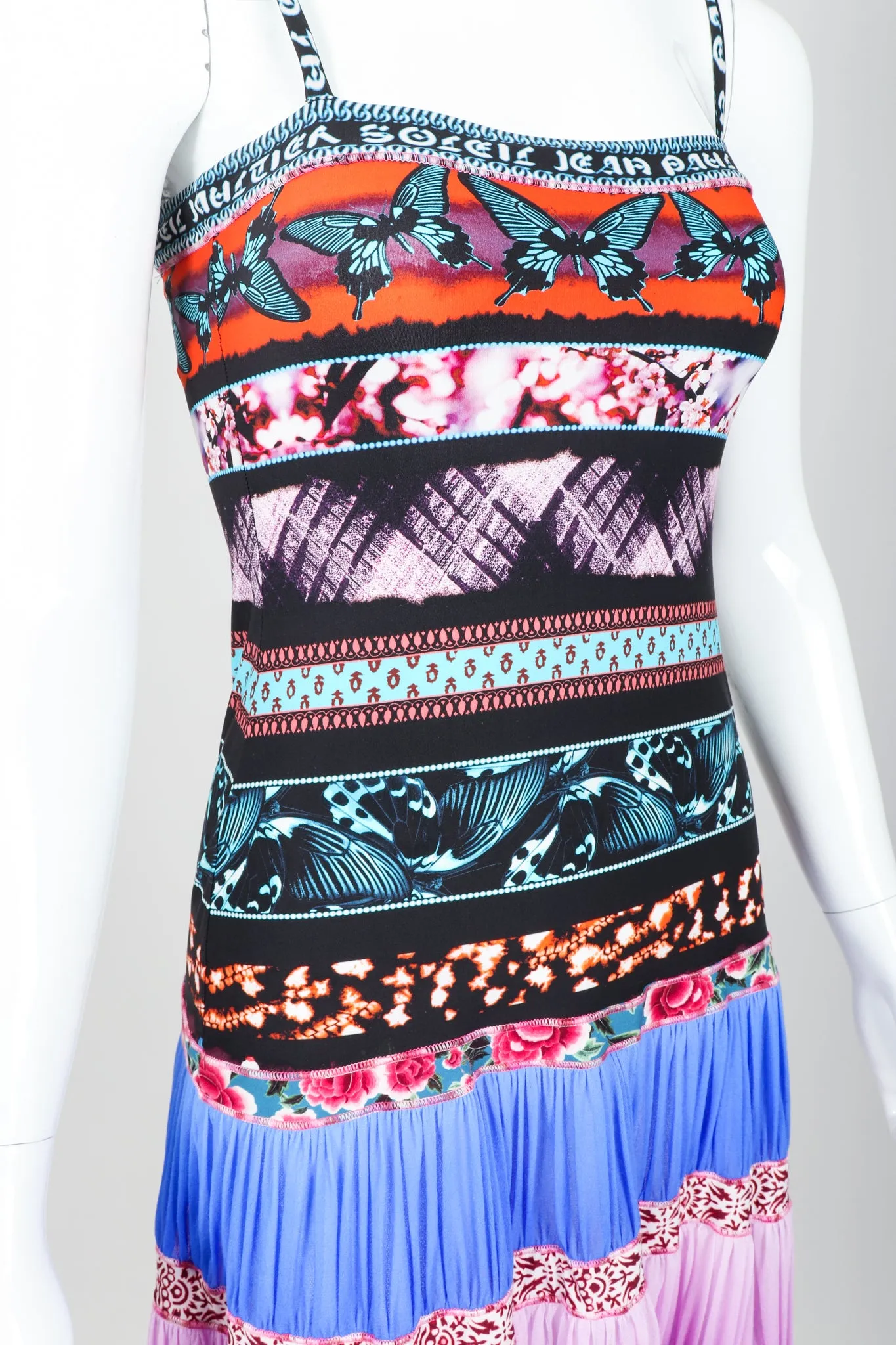 Soleil Stretch Tiered Butterfly Dress