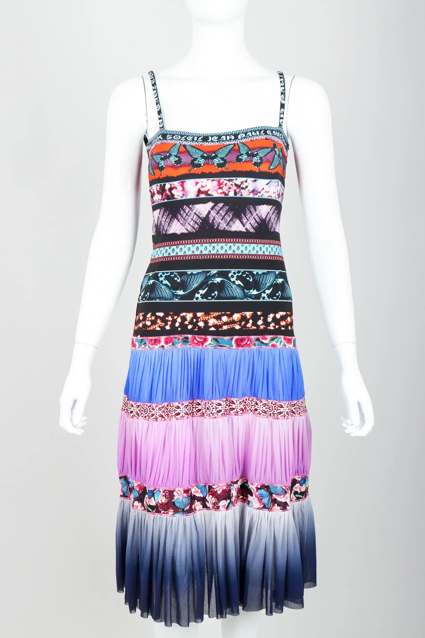 Soleil Stretch Tiered Butterfly Dress