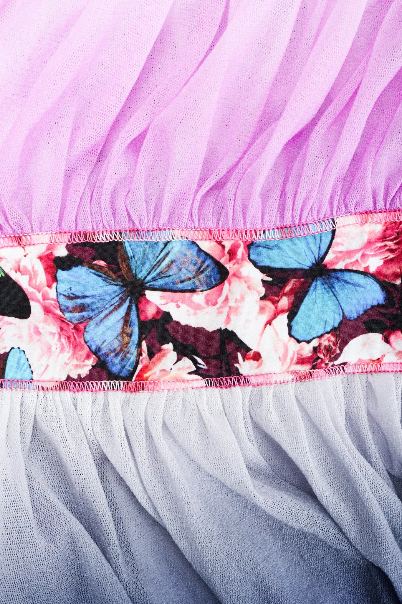 Soleil Stretch Tiered Butterfly Dress
