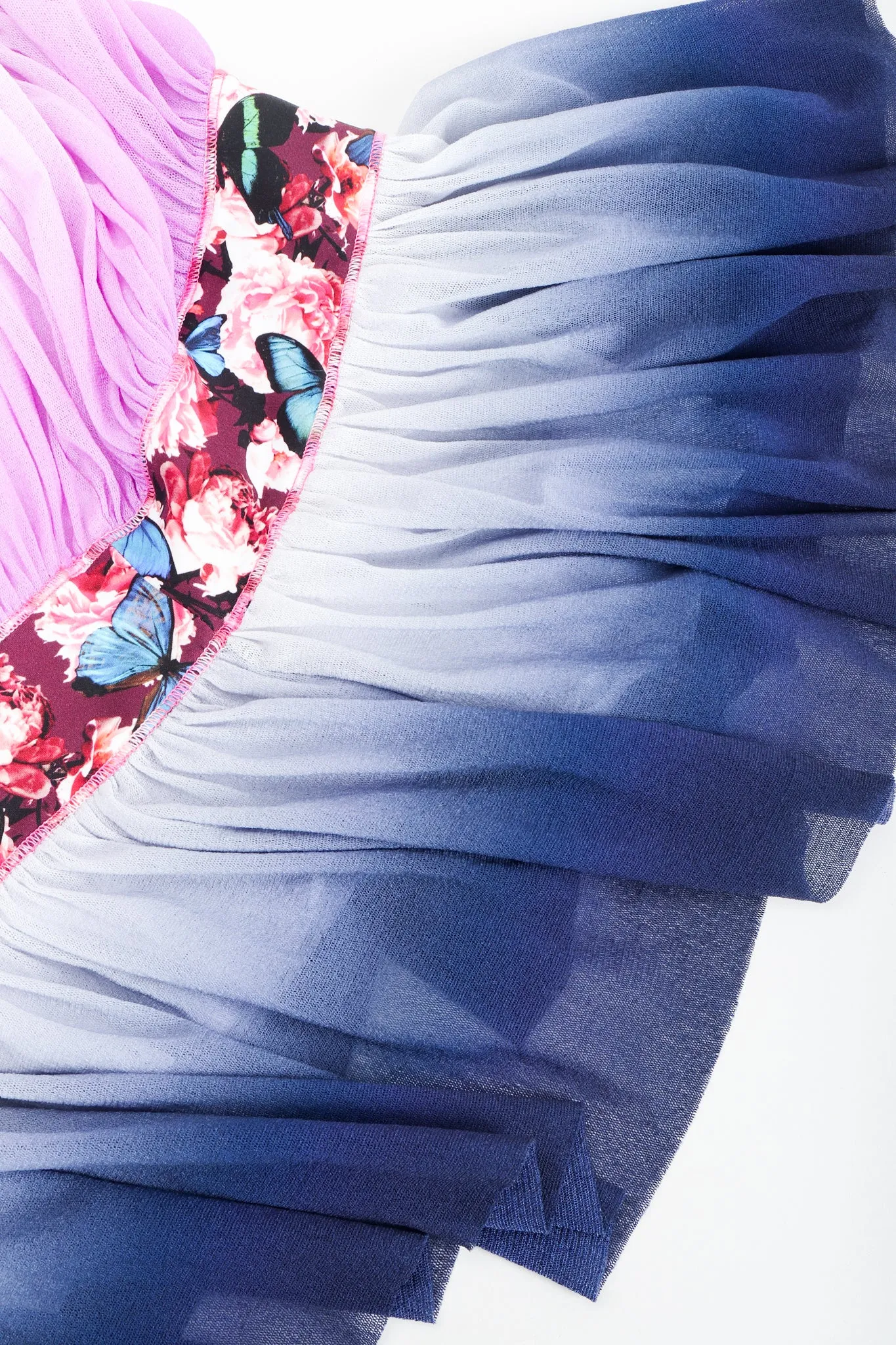 Soleil Stretch Tiered Butterfly Dress