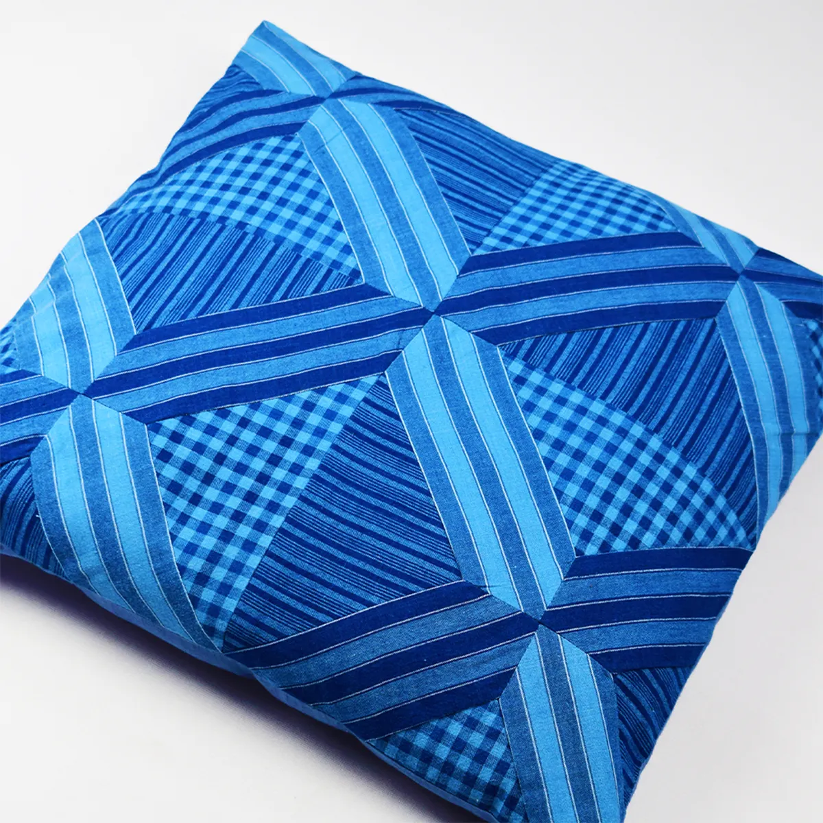 Sonica Sarna Indigo Appliqué Pillow
