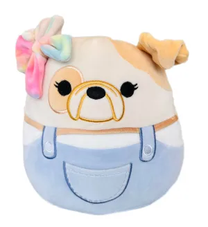 Squishmallow Plush Toy Easter 5" Davitta Bulldog Overalls