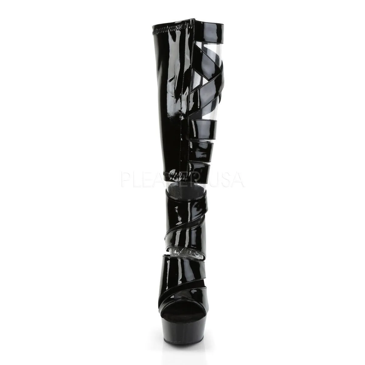 SS-Delight-600-49 Platform Boot | Black Patent