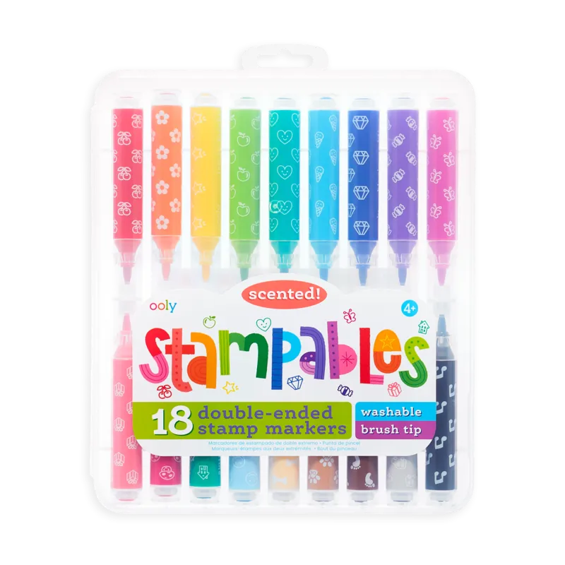 Stampables Scented Double-Ended Markers - Set of 18
