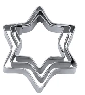 Star Cookie Cutter Set 4, 5 & 6 cm